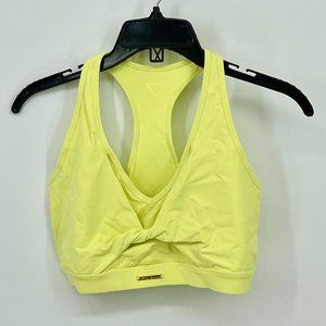 Women's Gym Shark Whitney Simmons Mesh Sports Bra in Lime Green, Size Medium